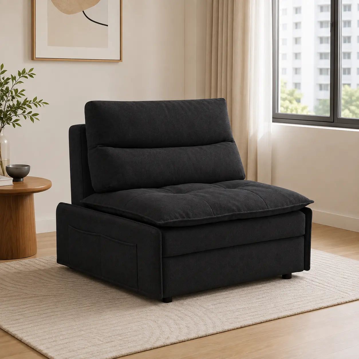 Bellvian Fabric Sofa Bed (Water Repellent & Pet Friendly)