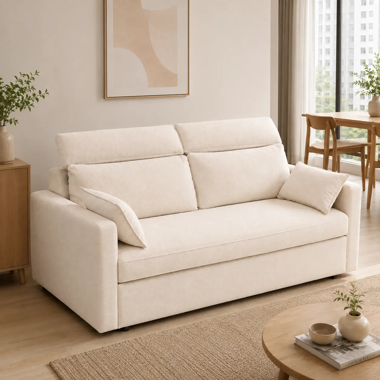 Esmorin Fabric Sofa Bed (Water Repellent & Pet Friendly)