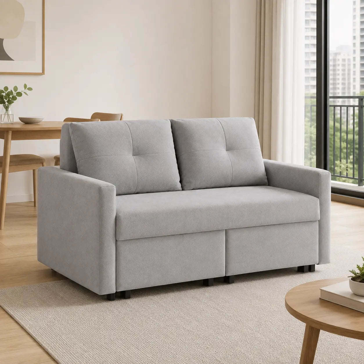 Elarin Fabric Sofa Bed (Water Repellent & Pet Friendly)