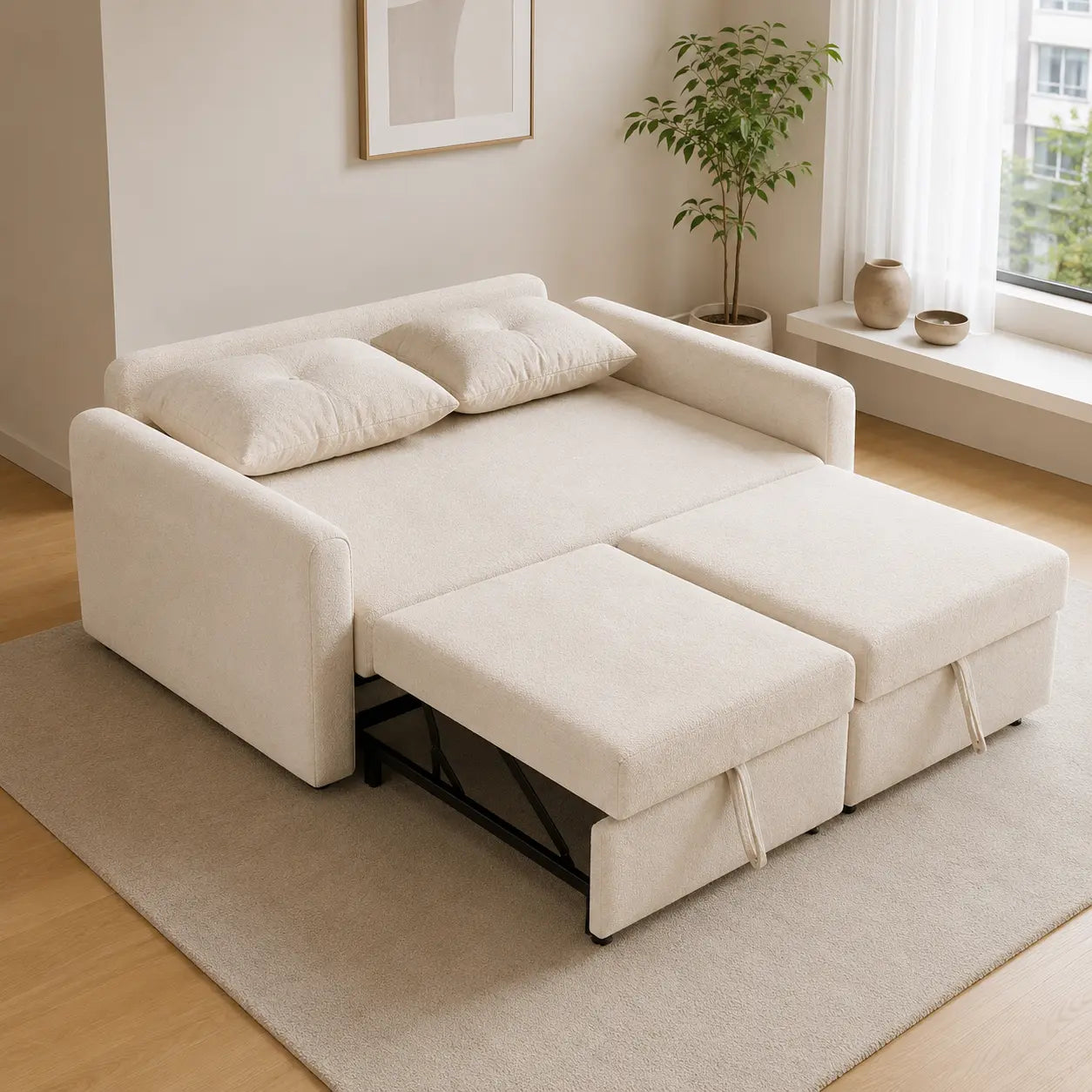 Elarin Fabric Sofa Bed (Water Repellent & Pet Friendly)
