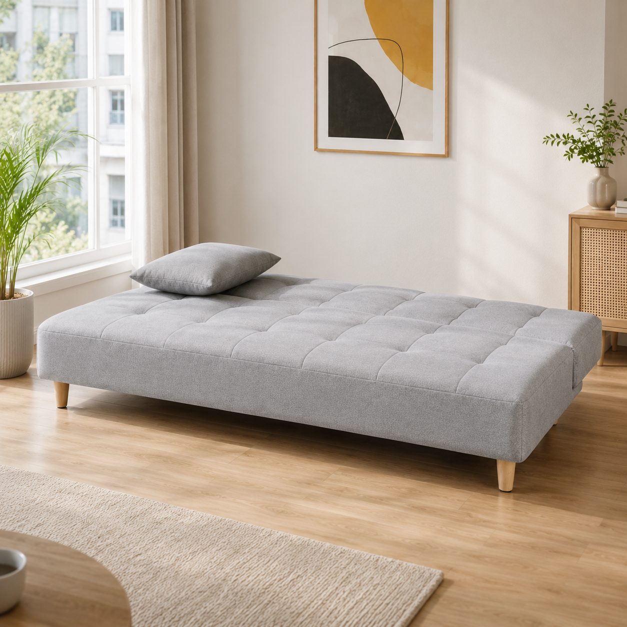 Demeran Fabric Sofa Bed (Water Repellent & Pet Friendly)