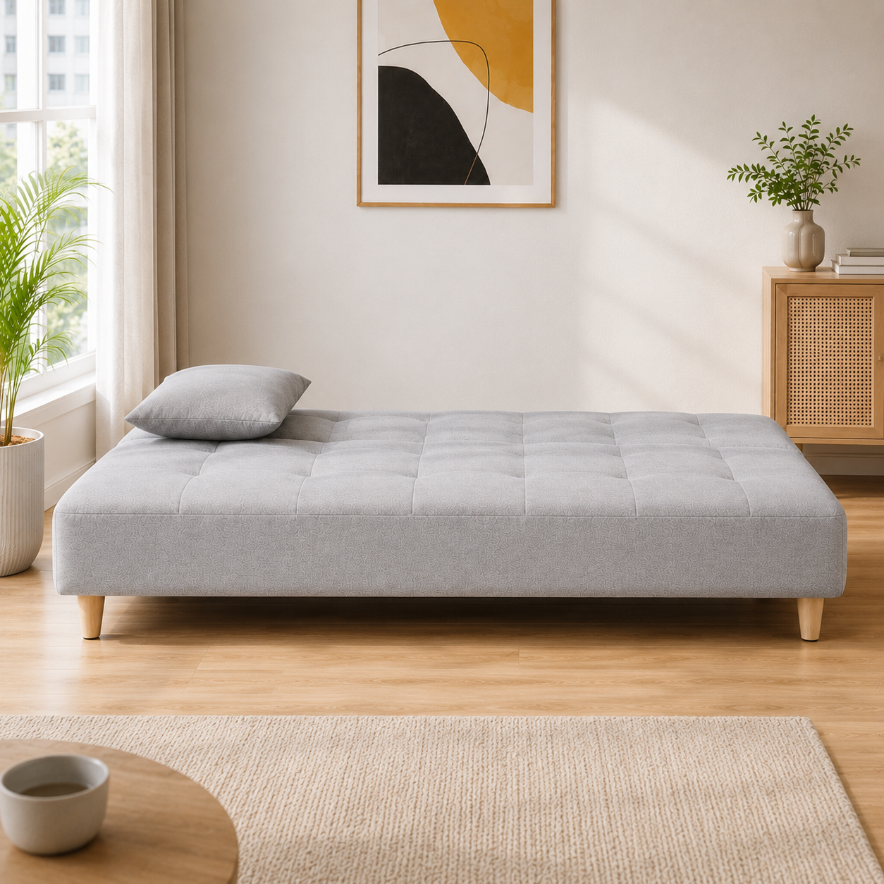 Demeran Fabric Sofa Bed (Water Repellent & Pet Friendly)