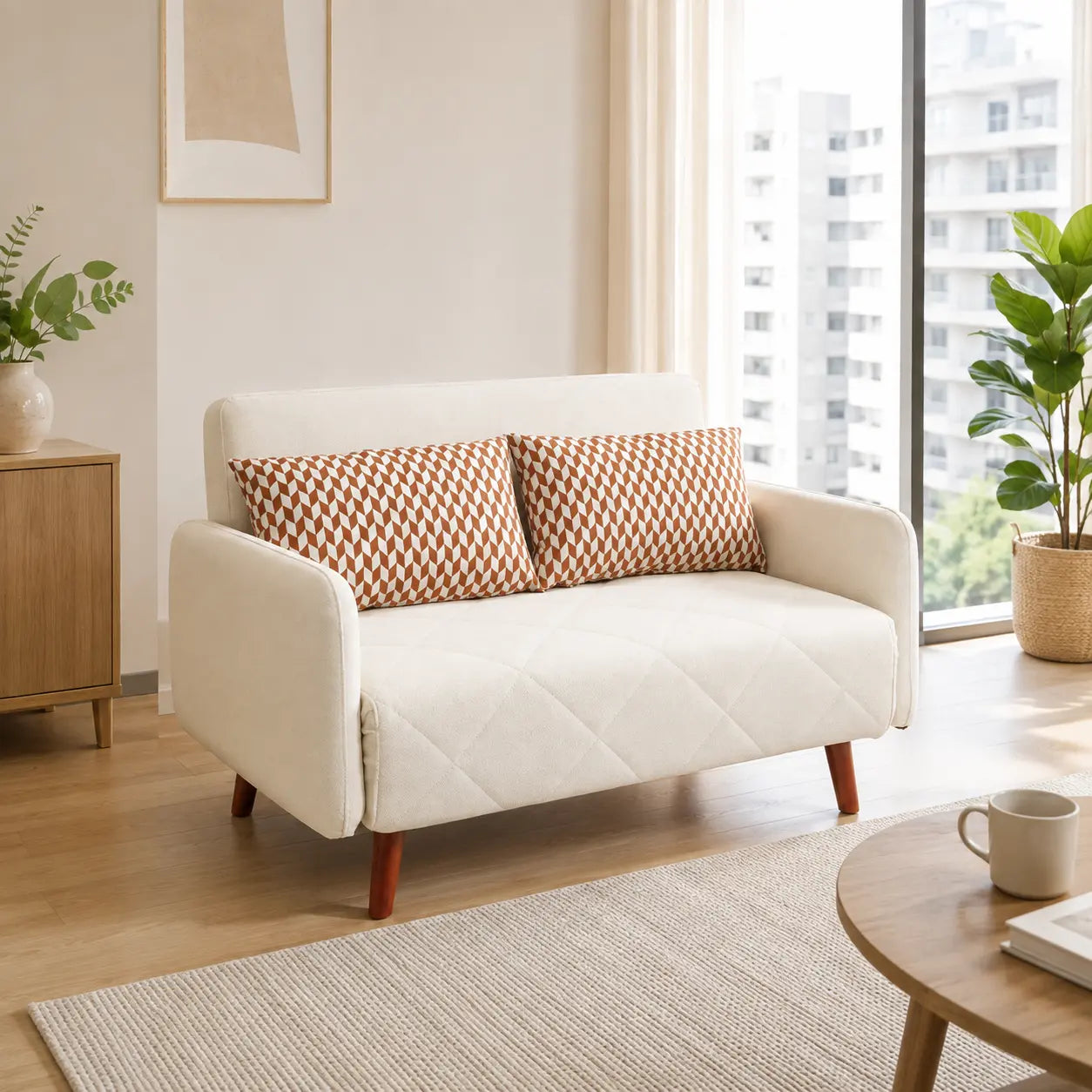 Neldora Fabric Sofa Bed (Water Repellent & Pet Friendly)