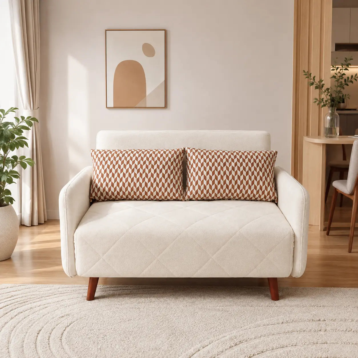 Neldora Fabric Sofa Bed (Water Repellent & Pet Friendly)