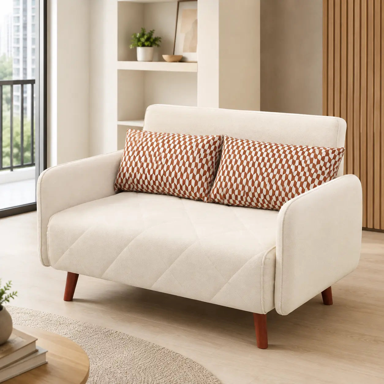 Neldora Fabric Sofa Bed (Water Repellent & Pet Friendly)