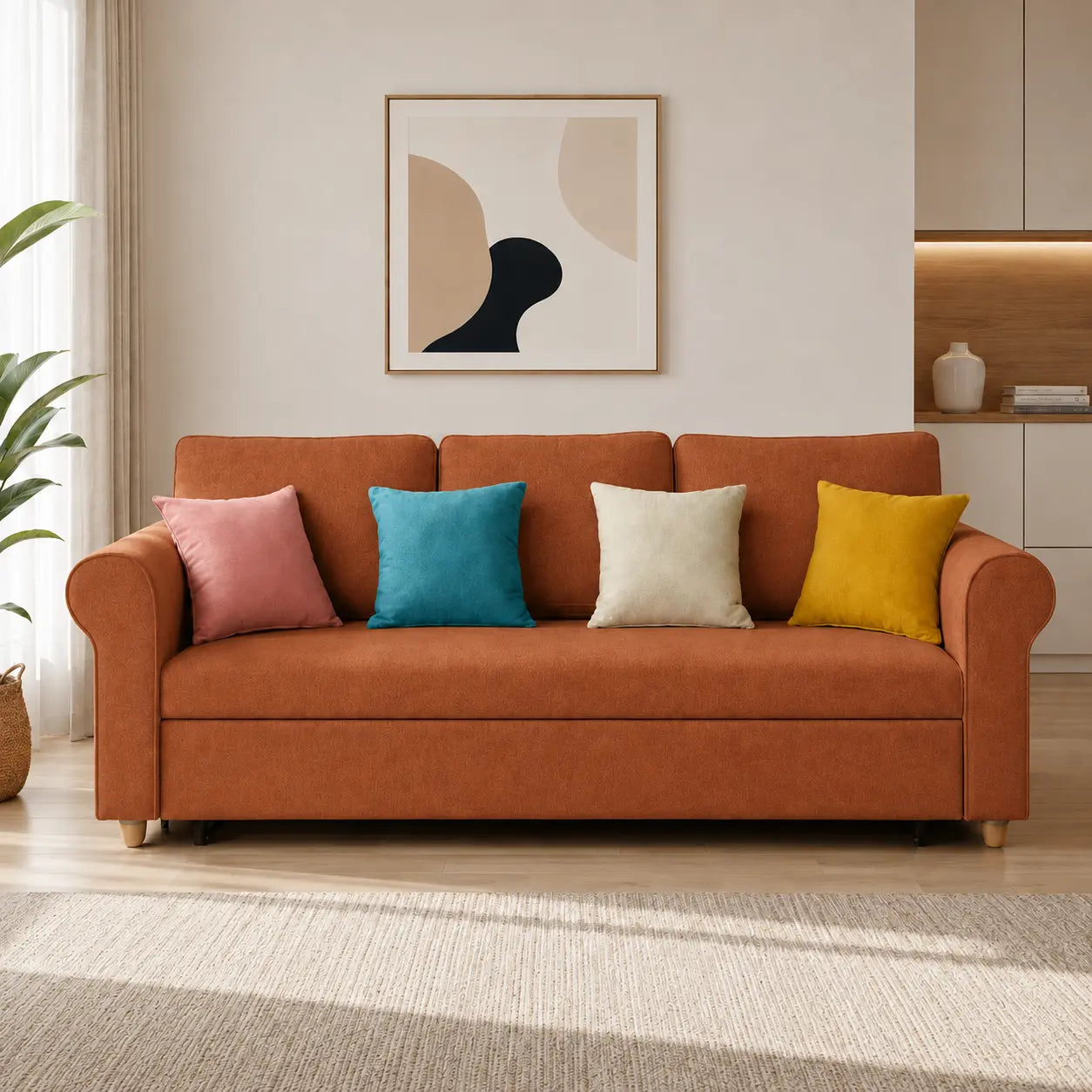 Iselorn Fabric Sofa Bed (Water Repellent & Pet Friendly)