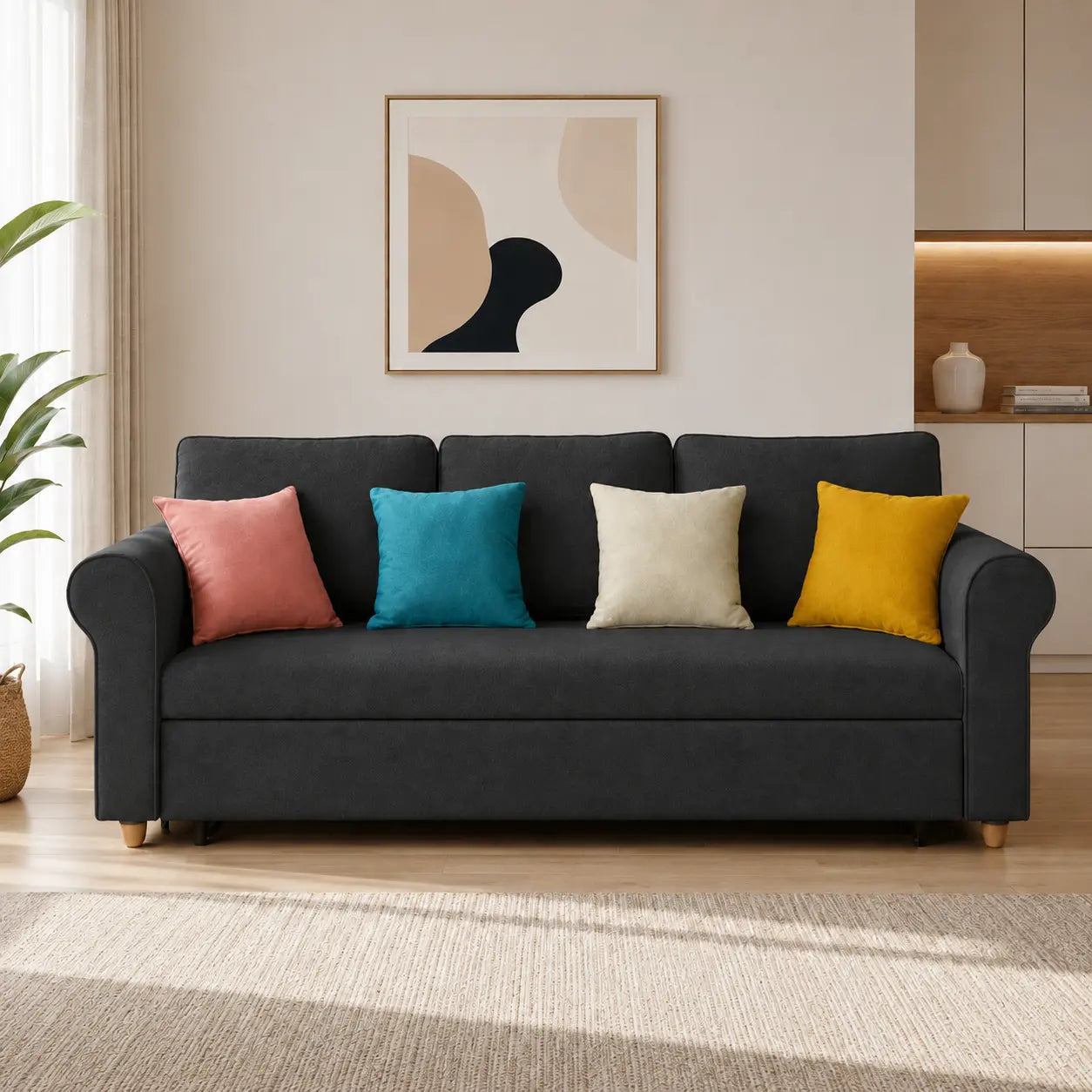 Iselorn Fabric Sofa Bed (Water Repellent & Pet Friendly)