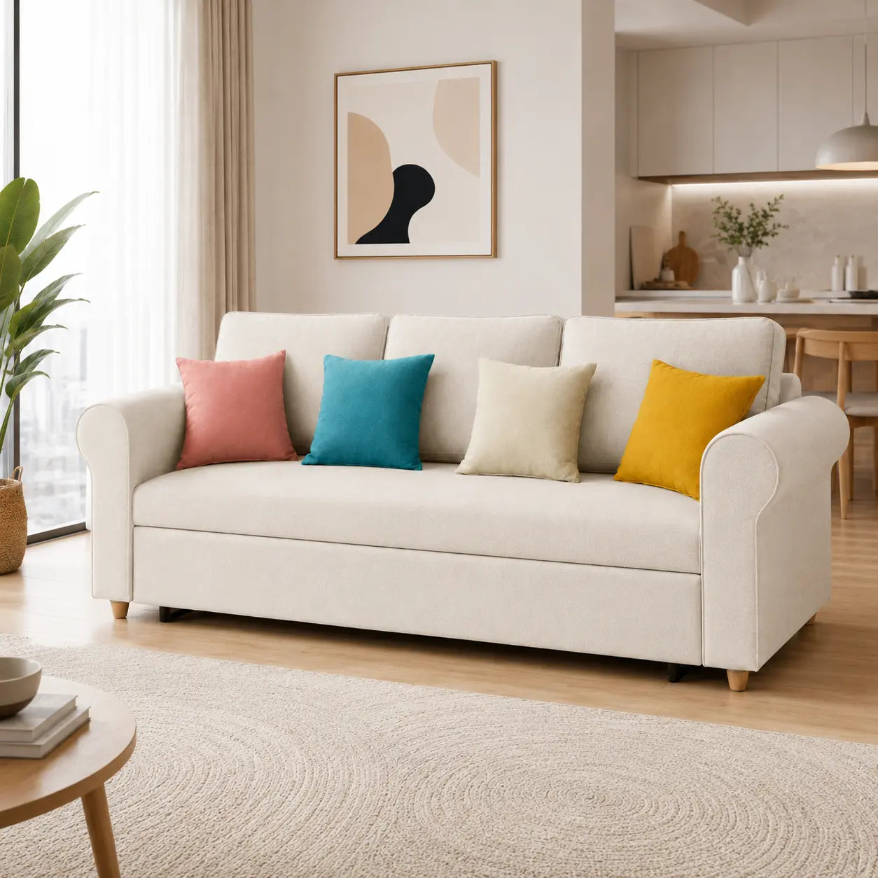Iselorn Fabric Sofa Bed (Water Repellent & Pet Friendly)