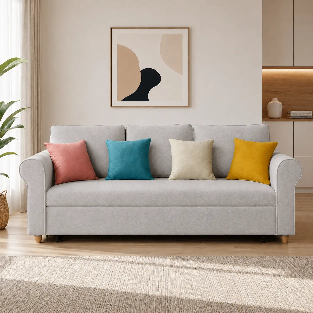 Iselorn Fabric Sofa Bed (Water Repellent & Pet Friendly)