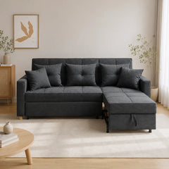 Javero Fabric Sofa Bed (Water Repellent &amp; Pet Friendly)