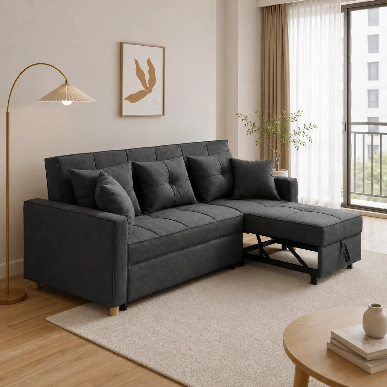 Javero Fabric Sofa Bed (Water Repellent &amp; Pet Friendly)
