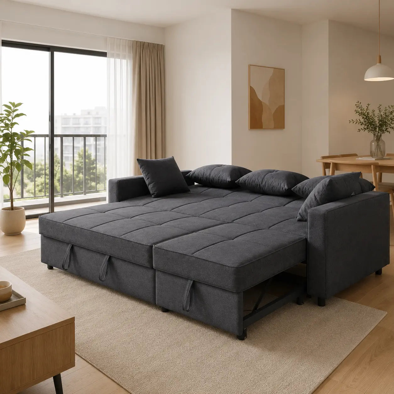 Javero Fabric Sofa Bed (Water Repellent &amp; Pet Friendly)
