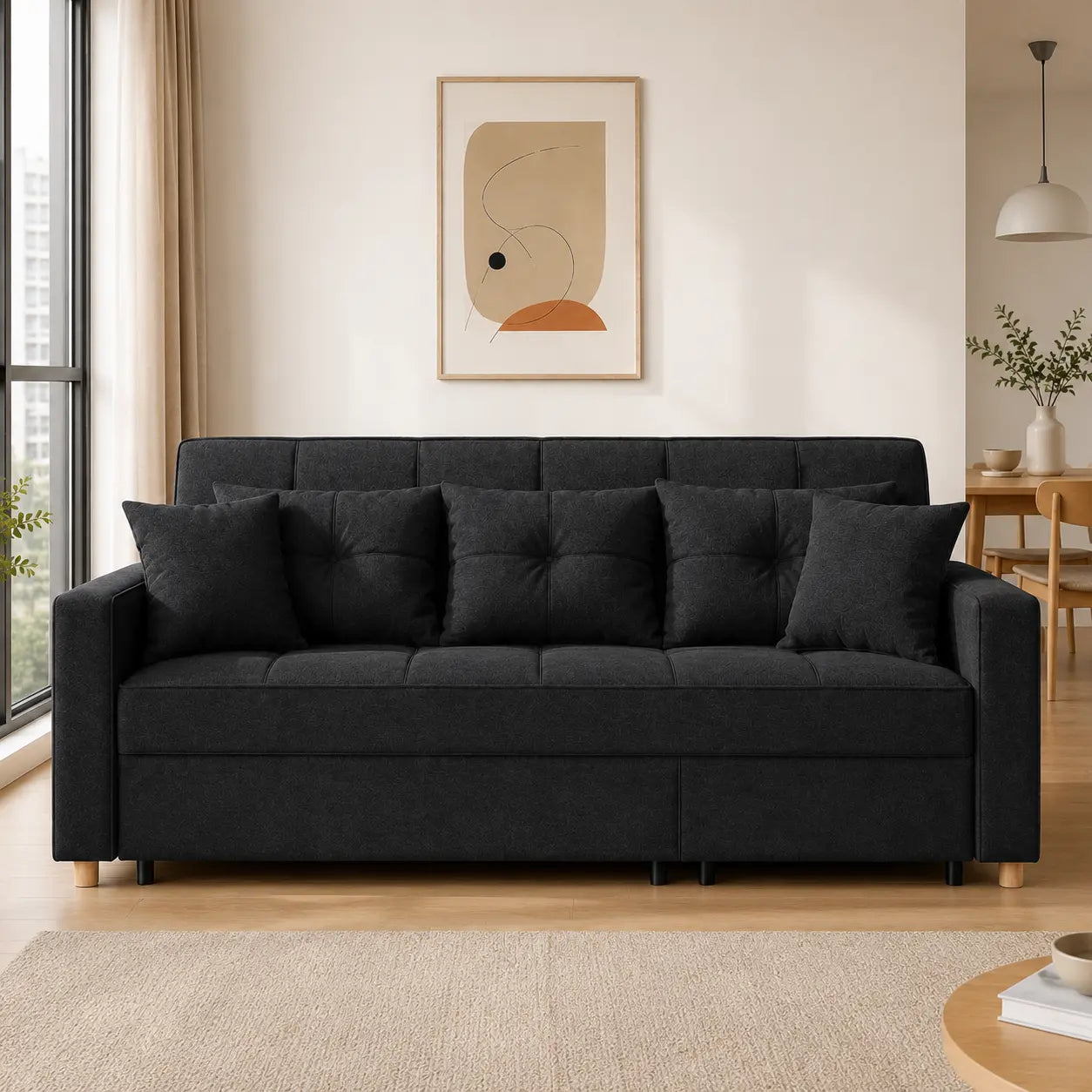 Javero Fabric Sofa Bed (Water Repellent &amp; Pet Friendly)