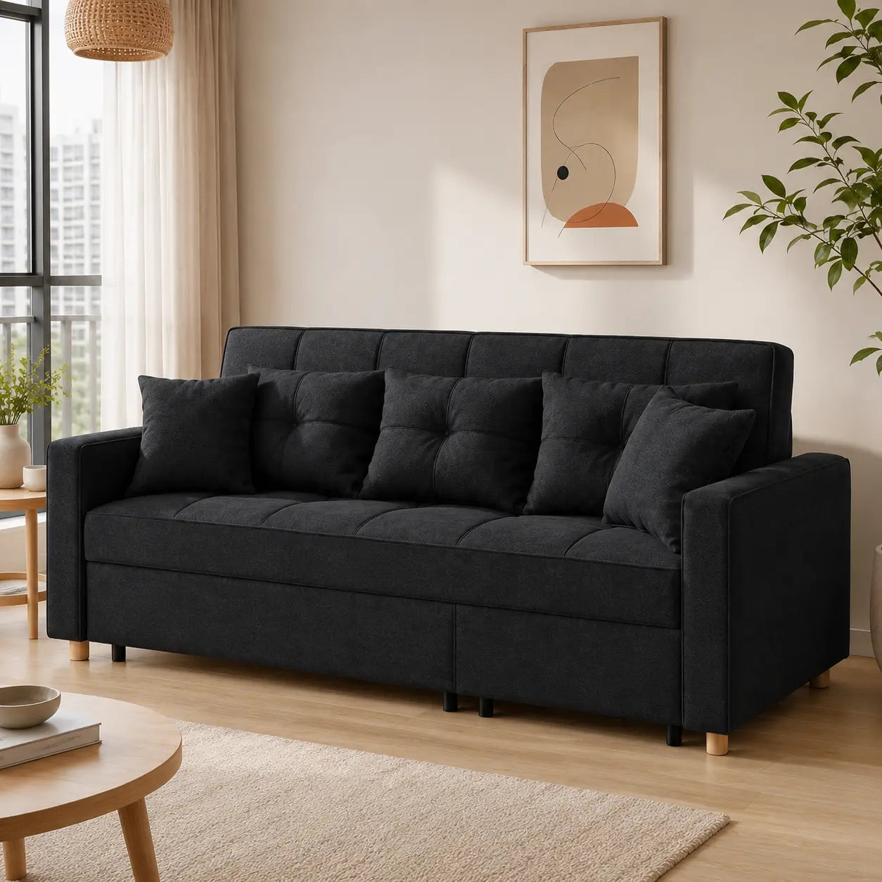 Javero Fabric Sofa Bed (Water Repellent &amp; Pet Friendly)