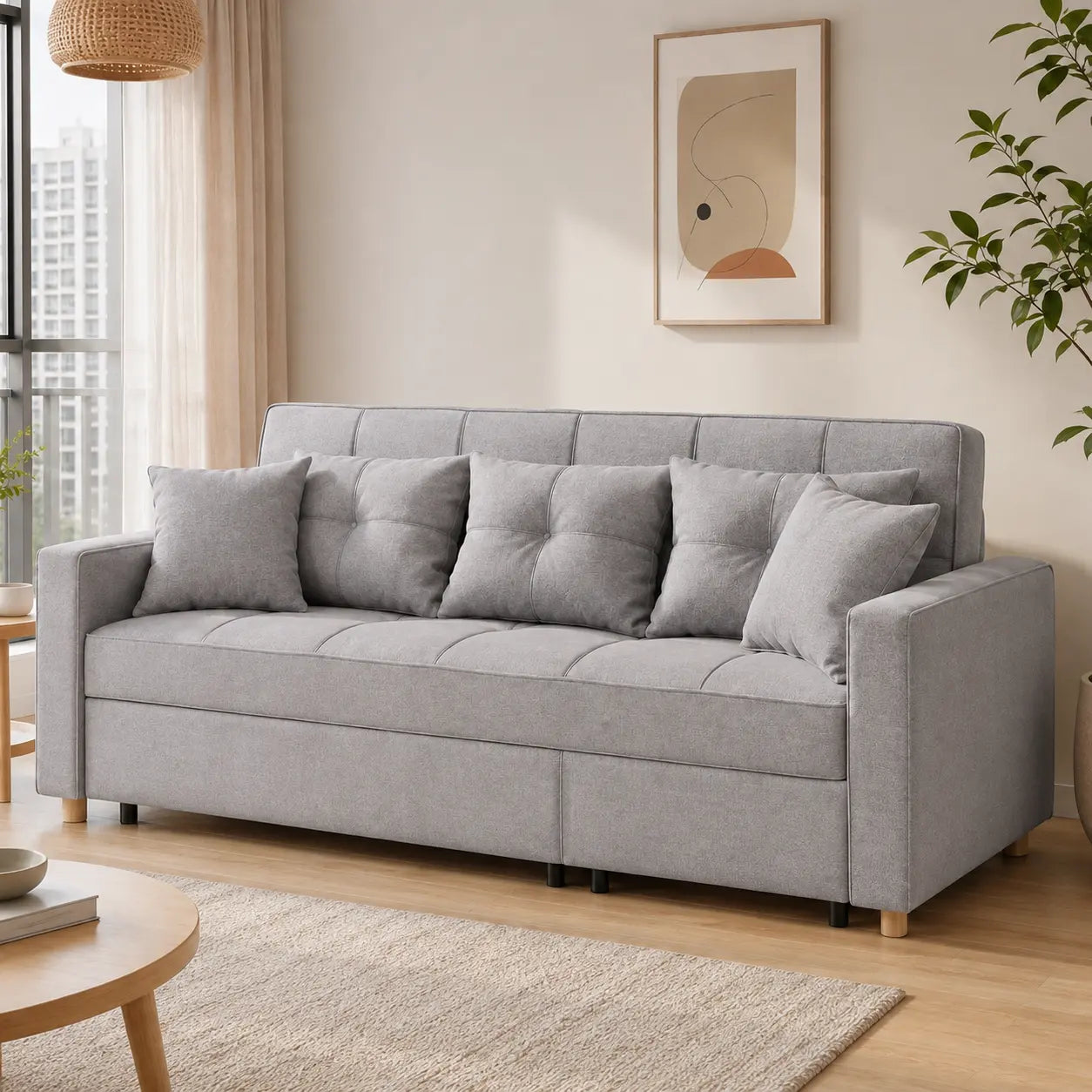 Javero Fabric Sofa Bed (Water Repellent &amp; Pet Friendly)