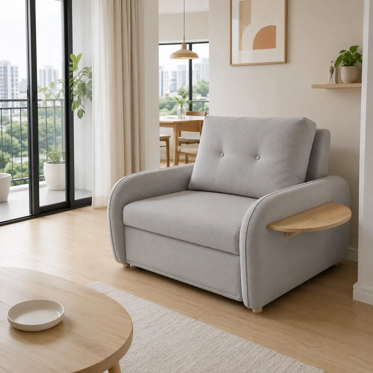 Briselle Fabric Sofa Bed (Water Repellent & Pet Friendly)