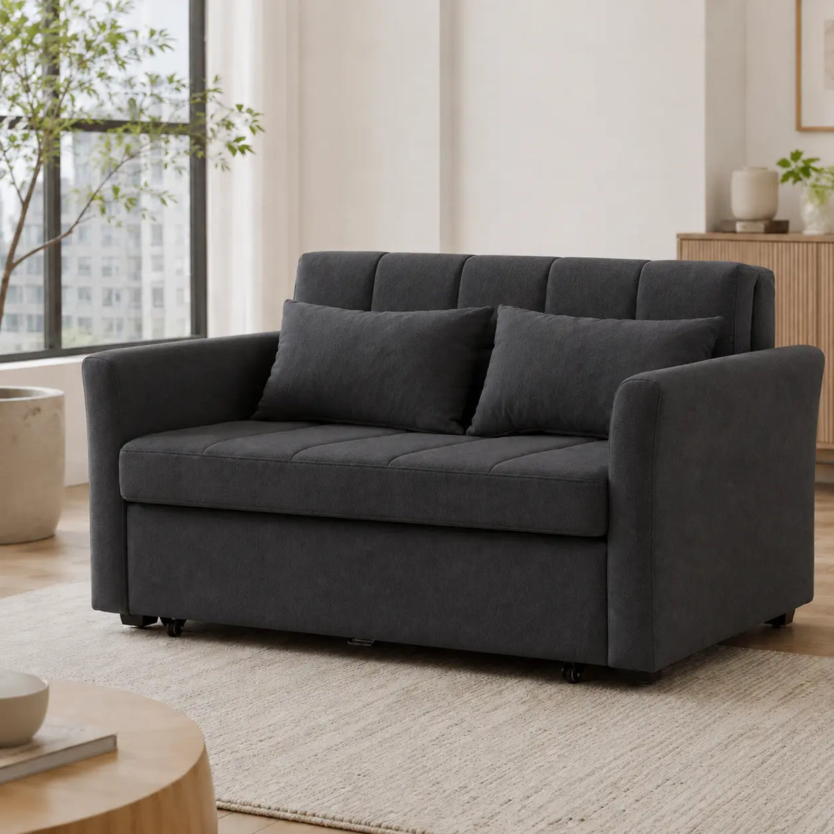 Rostelle Fabric Sofa Bed (Water Repellent & Pet Friendly)