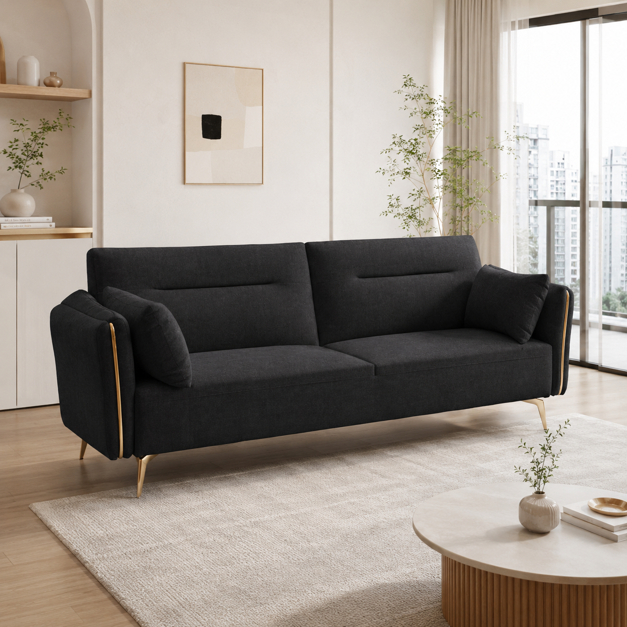 Ardelis Fabric Sofa Bed (Water Repellent & Pet Friendly)