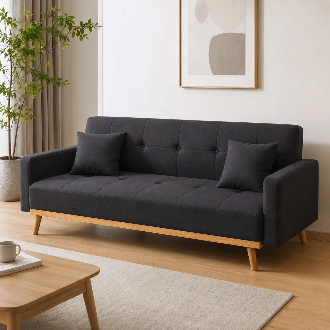 Belsaro Fabric Sofa Bed (Water Repellent & Pet Friendly)