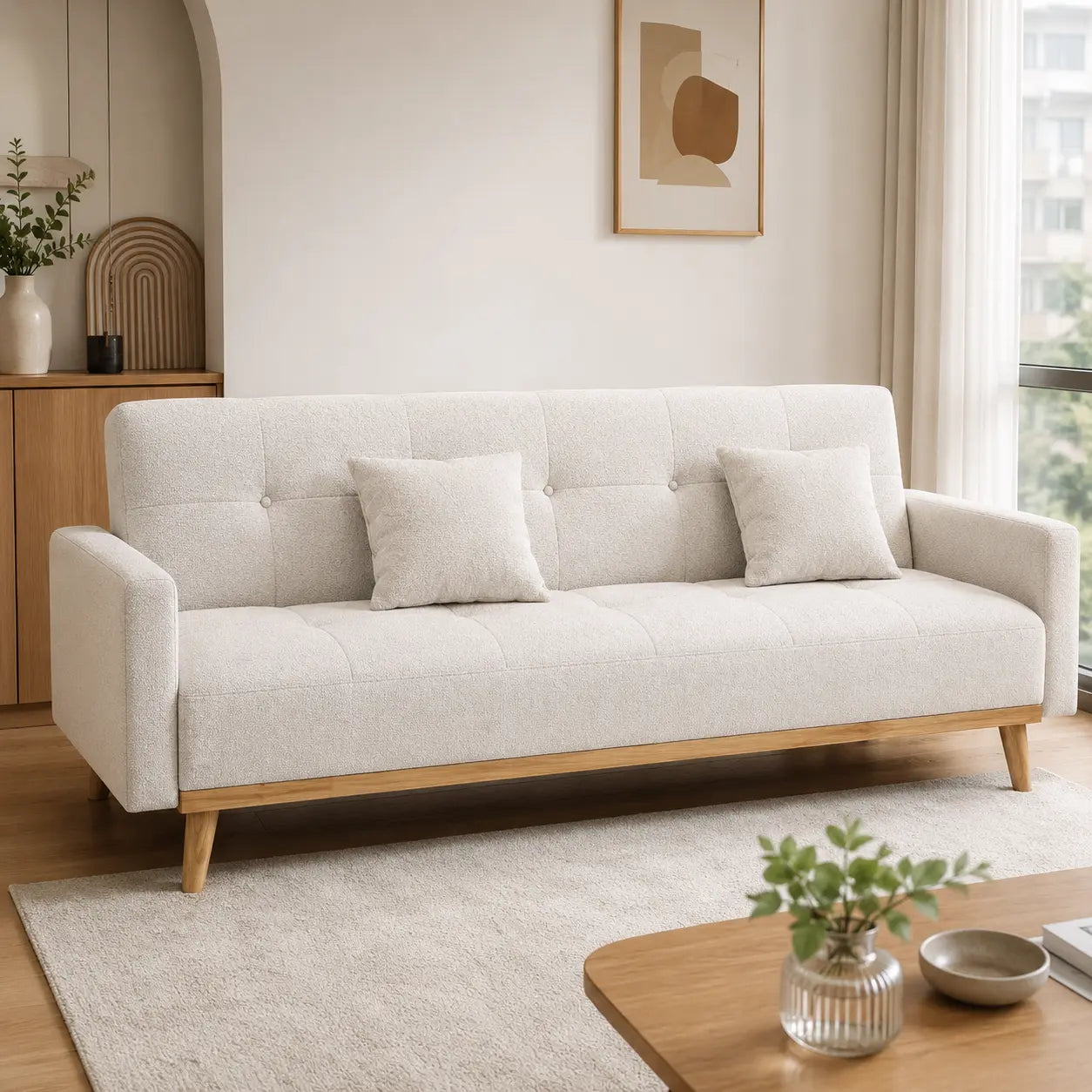 Belsaro Fabric Sofa Bed (Water Repellent & Pet Friendly)
