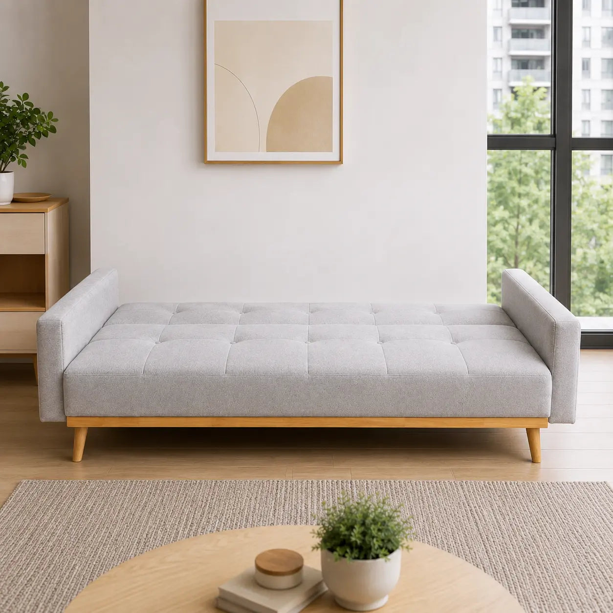 Belsaro Fabric Sofa Bed (Water Repellent & Pet Friendly)