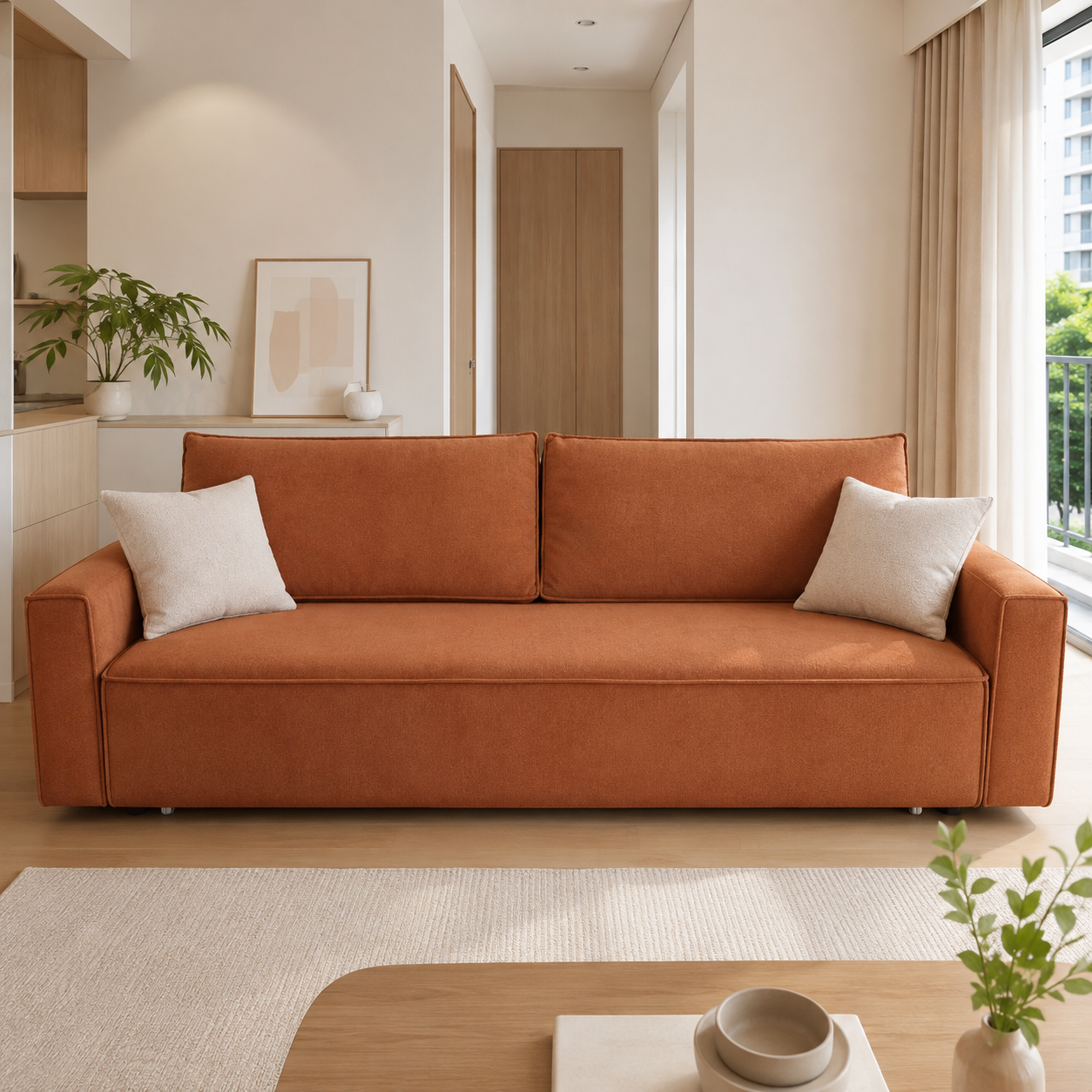 Pavero Fabric Sofa Bed (Water Repellent & Pet Friendly)