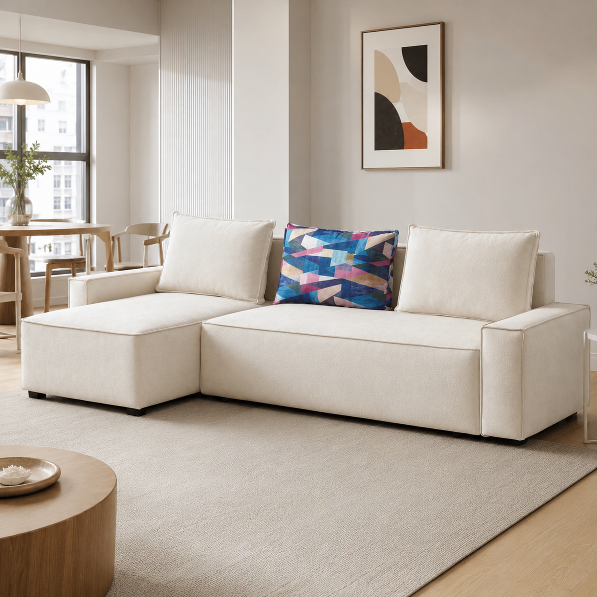Asterin Fabric Sofa Bed (Water Repellent & Pet Friendly)