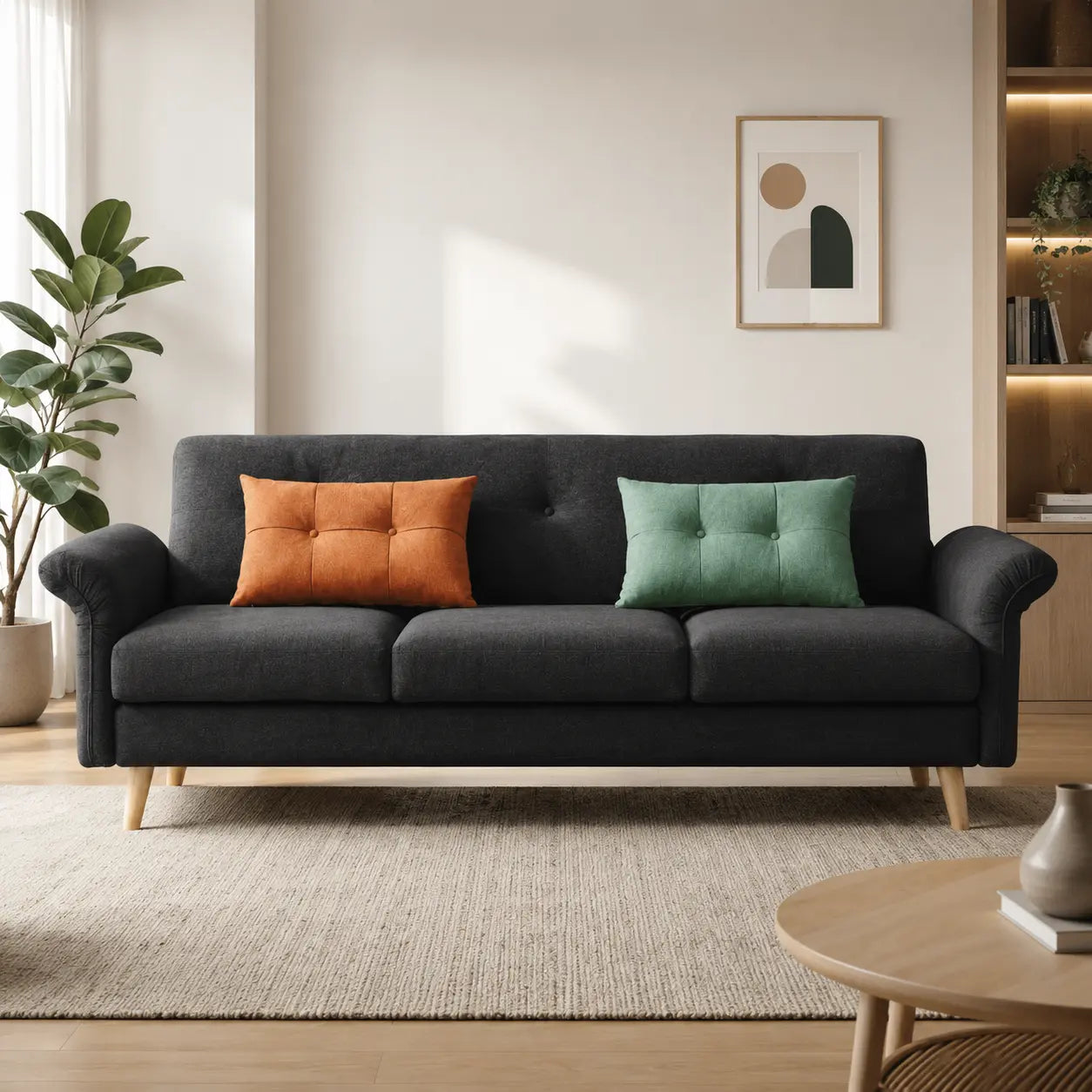 Nerelle Fabric Sofa Bed (Water Repellent & Pet Friendly)