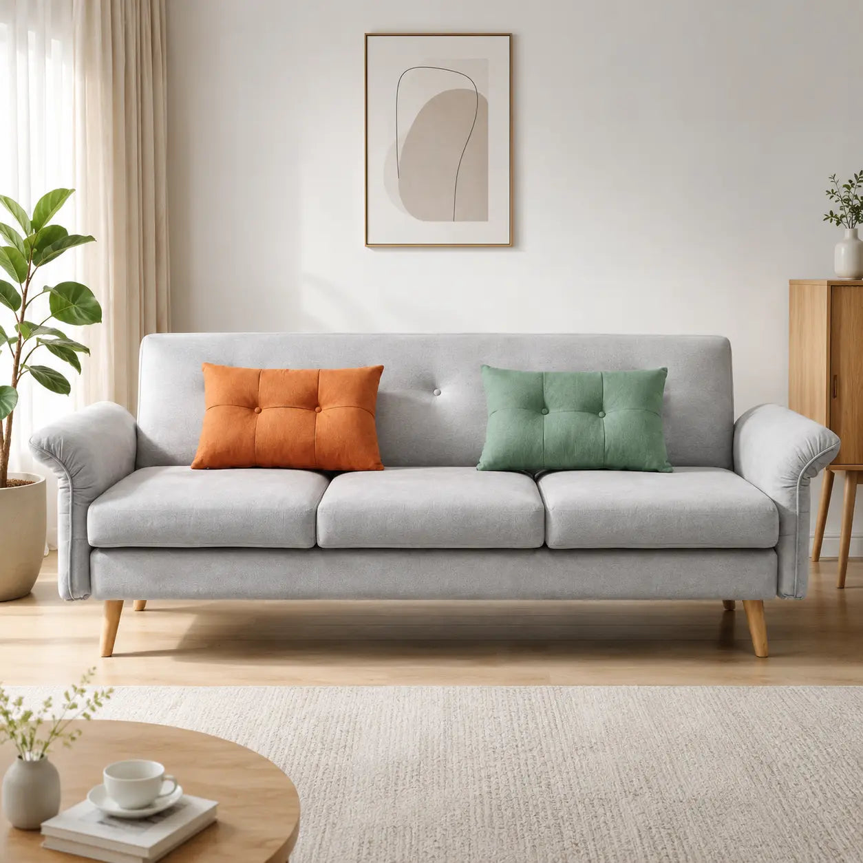 Nerelle Fabric Sofa Bed (Water Repellent & Pet Friendly)