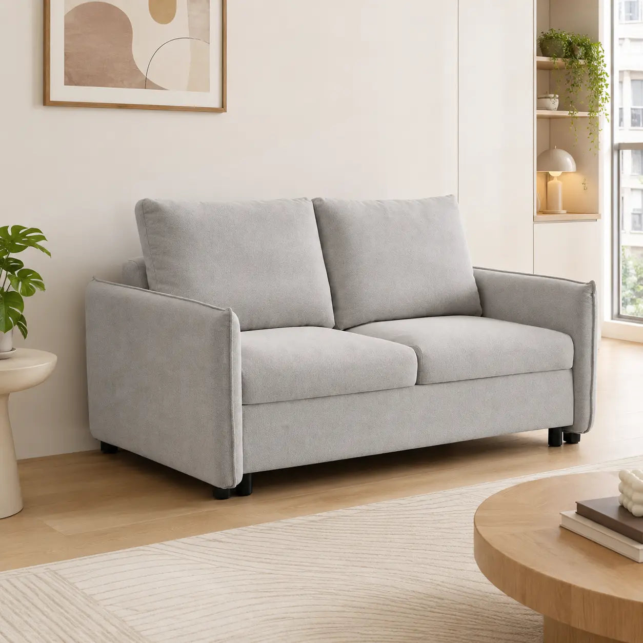 Mirelto Fabric Sofa Bed (Water Repellent & Pet Friendly)