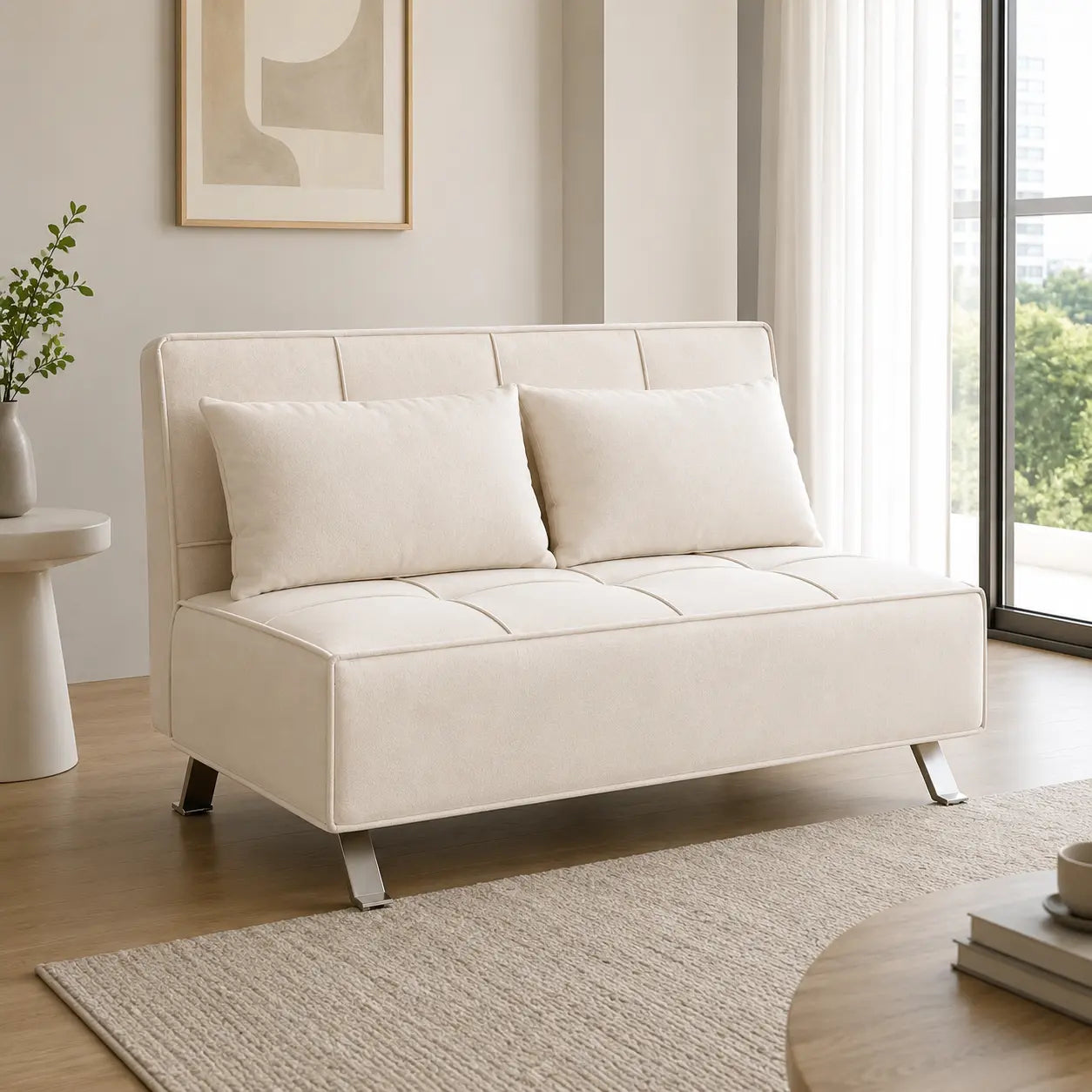 Viresto Fabric Sofa Bed (Water Repellent & Pet Friendly)