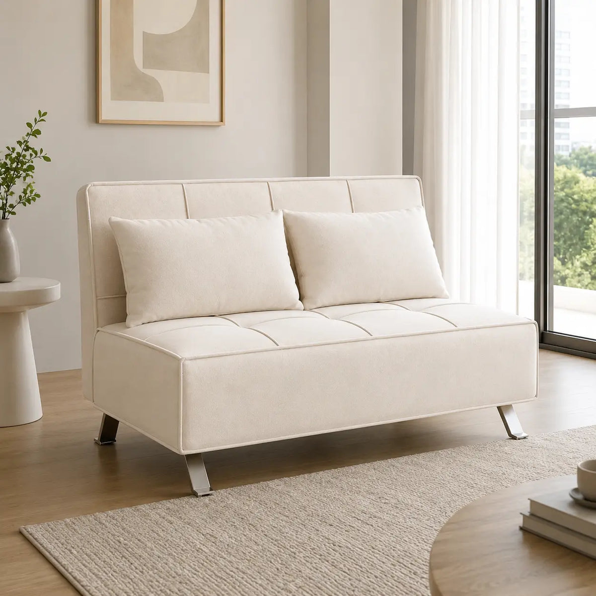 Viresto Fabric Sofa Bed (Water Repellent & Pet Friendly)