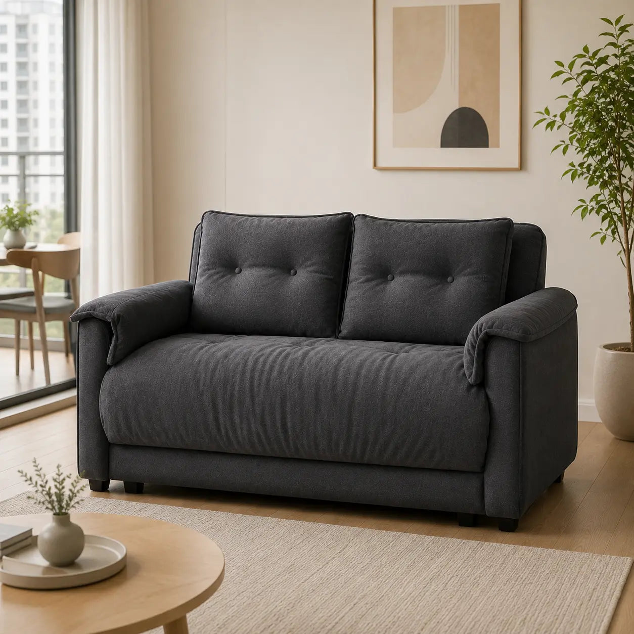 Faldris Fabric Sofa Bed (Water Repellent & Pet Friendly)