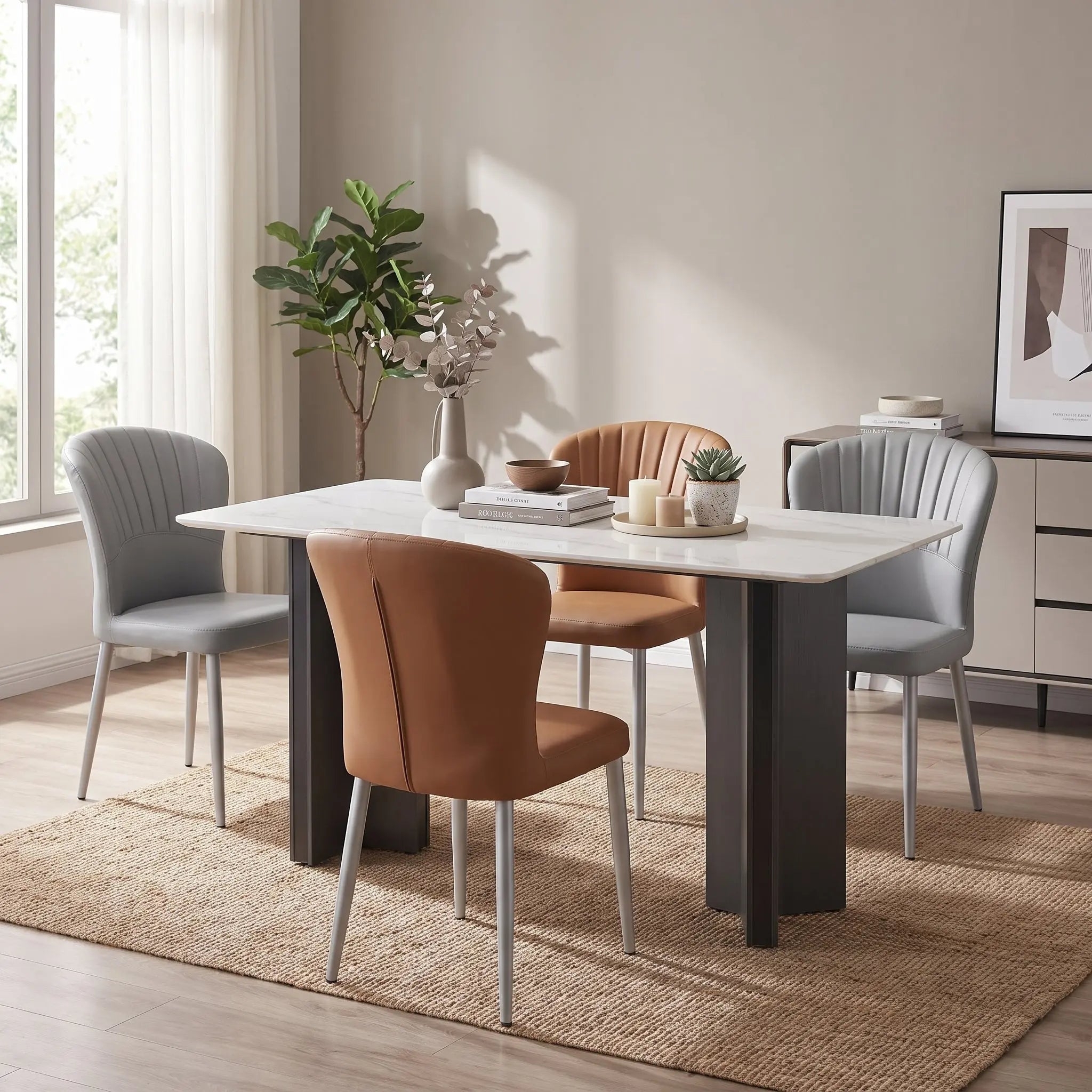 Meravia Dining Set (1+4)