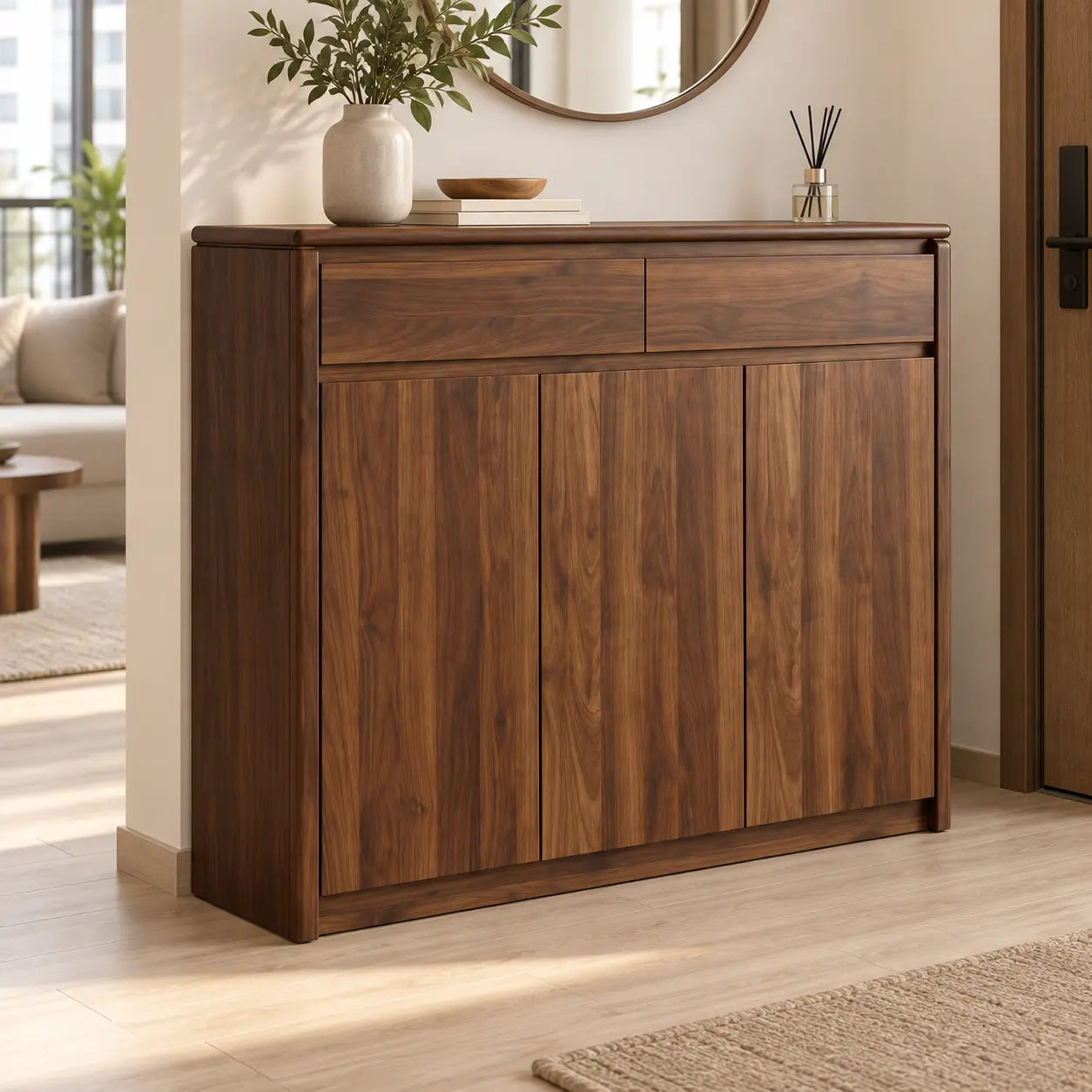 Velvona 3-Door Shoe Cabinet