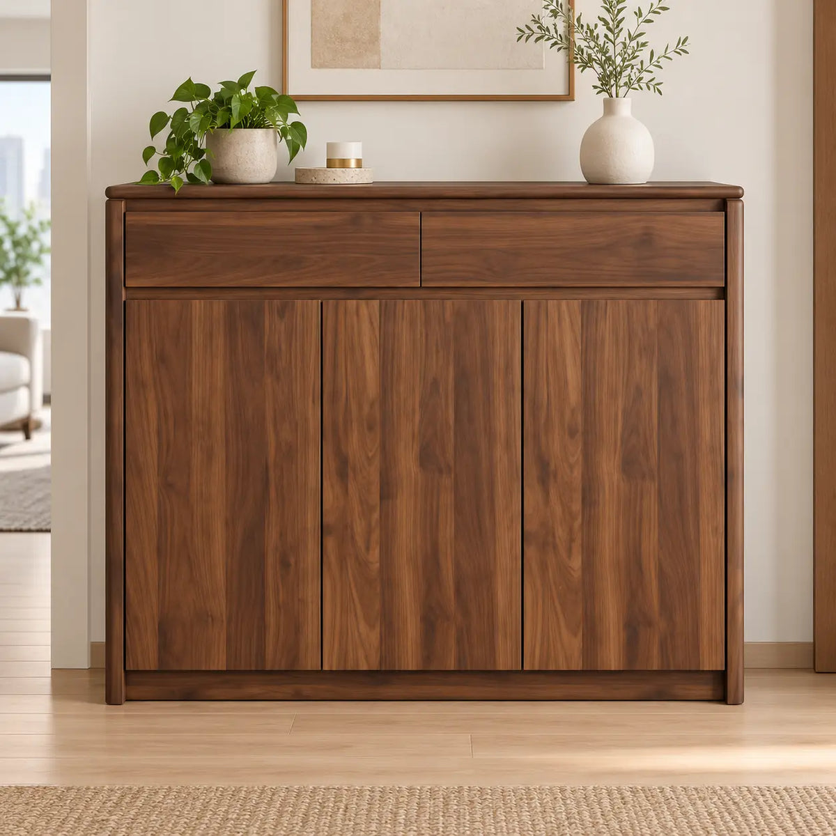 Velvona 3-Door Shoe Cabinet