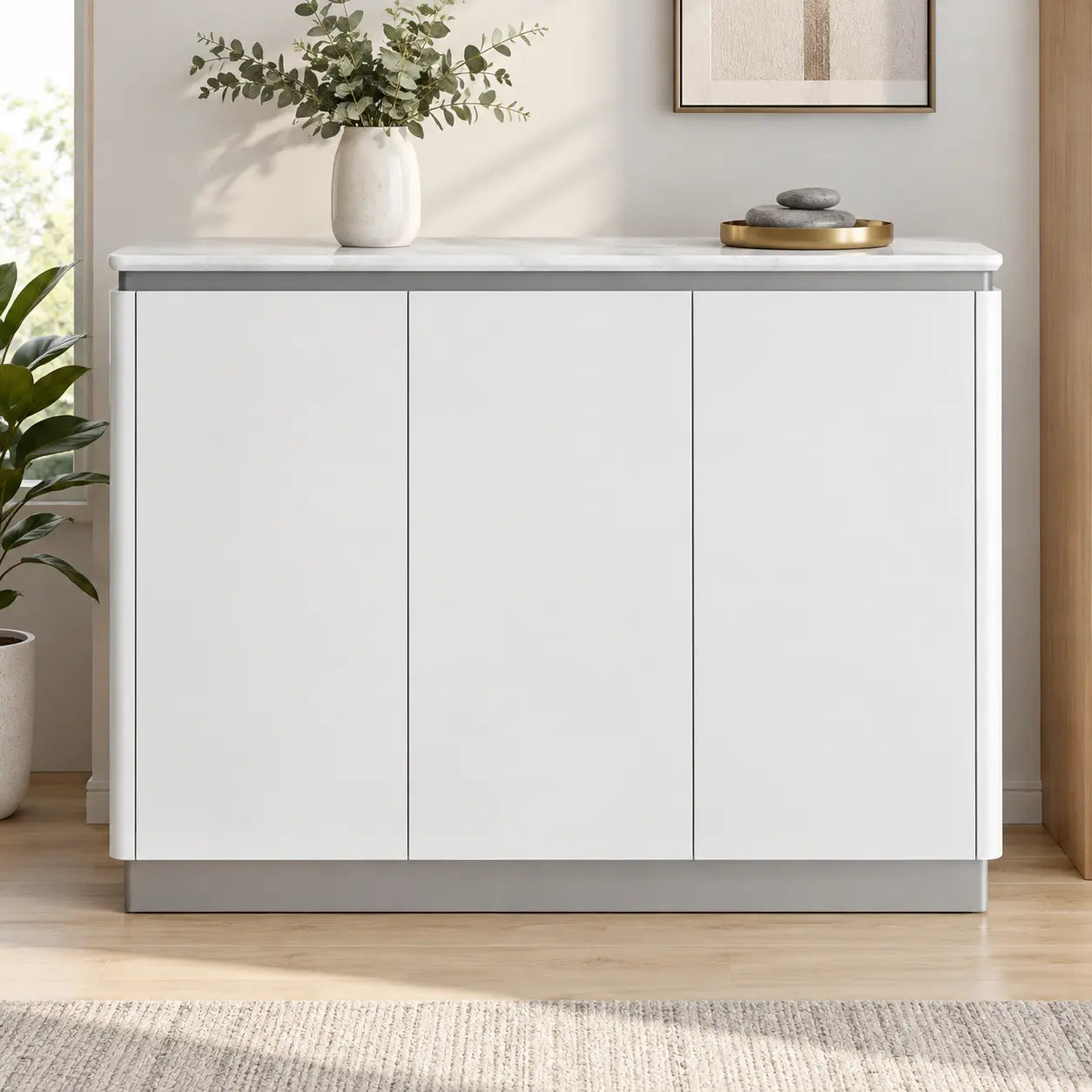Taviona 3-Door Shoe Cabinet (120.5cm)