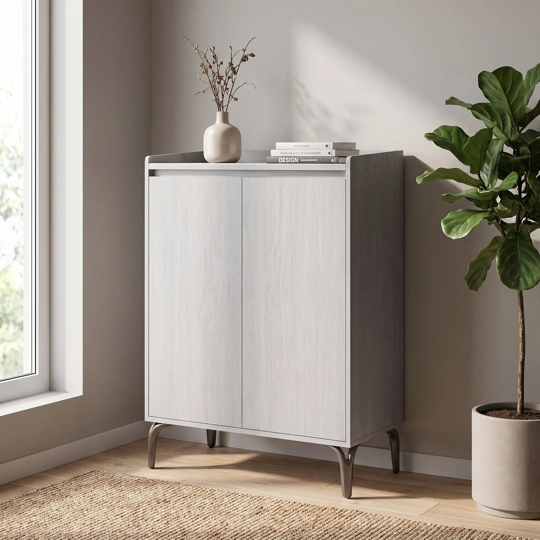Elviro 2-Door Shoe Cabinet