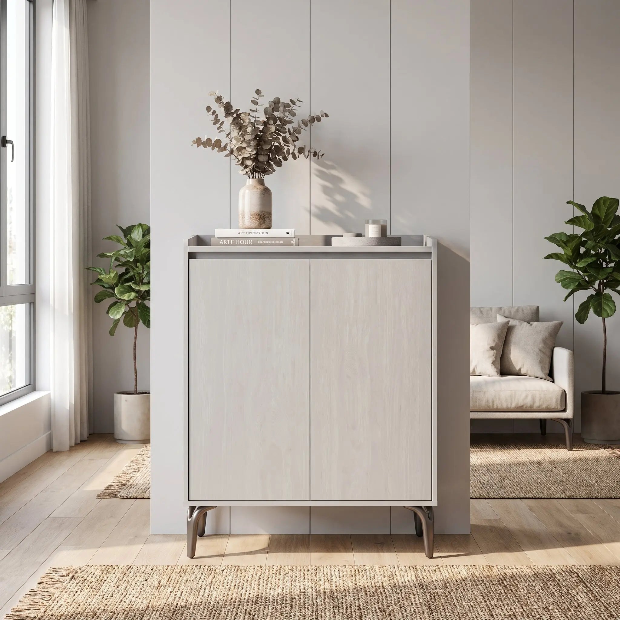 Elviro 2-Door Shoe Cabinet