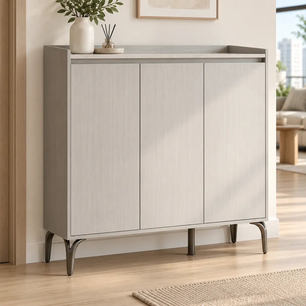 Elviro 3-Door Shoe Cabinet