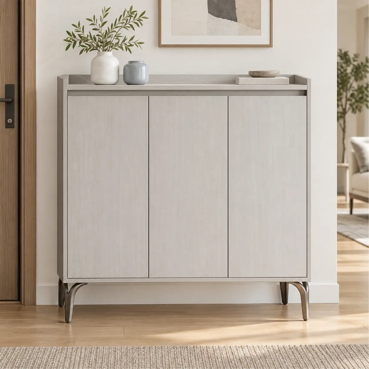 Elviro 3-Door Shoe Cabinet