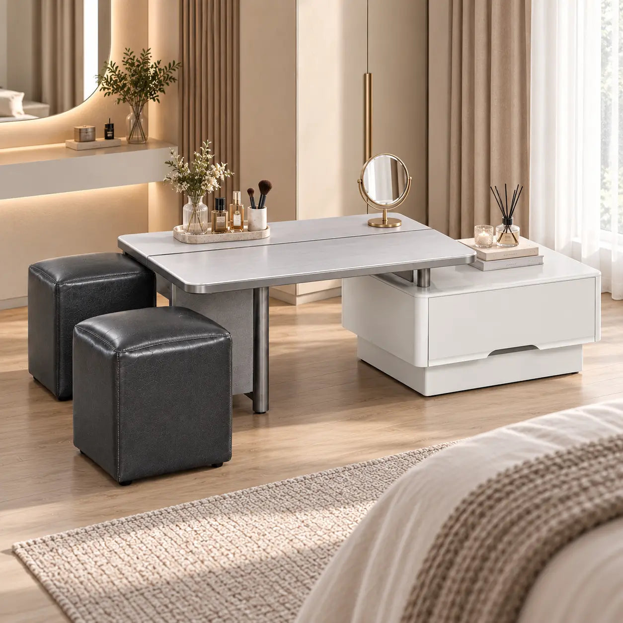 Noravia Extendable Dressing Table
