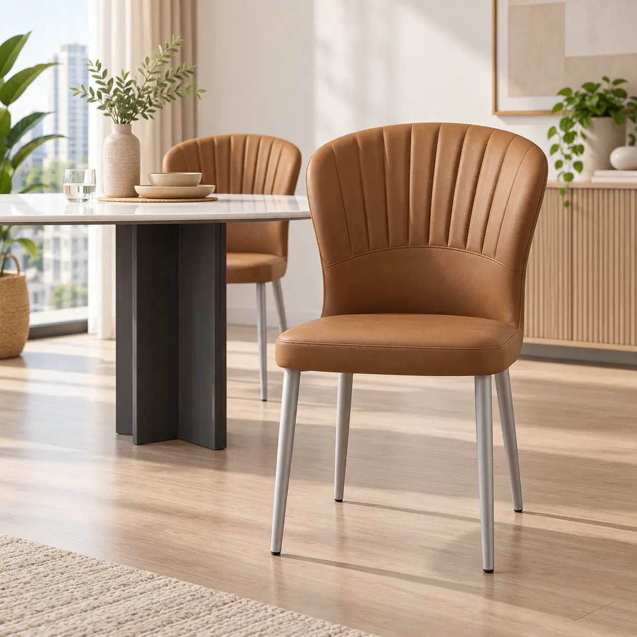 Bellcira Leather Dining Chair