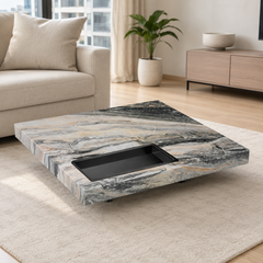 Aurevia Luxury Stone Box Coffee Table