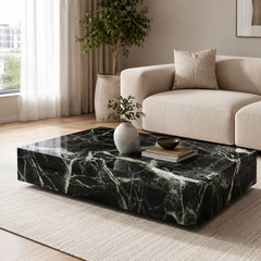 Fiorenne Luxury Stone Prada Green Coffee Table