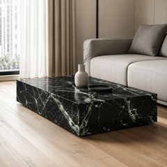 Fiorenne Luxury Stone Prada Green Coffee Table
