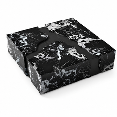 Kavelle Luxury Stone Bvlgari Black Creative Square Coffee Table