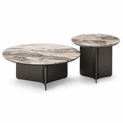 Ulvera Luxury Stone Beliy Coffee Table Set