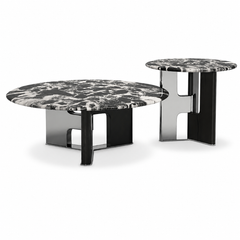 Wenora Luxury Stone Beliy Coffee Table Set