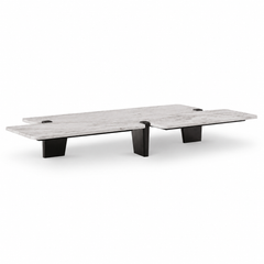 Averelle Luxury Stone Jacob Light Grey Coffee Table